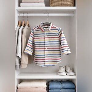 Baby Gap Striped Button-Down Shirt | 12–18M